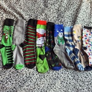 Assorted Christmas and more dress socks
